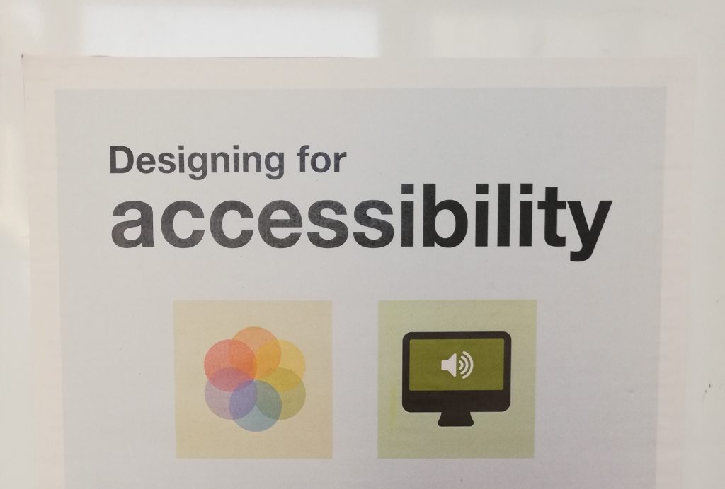 designing for accessibility poster